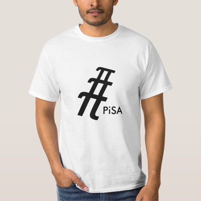 Leende Torn i Pi Tee Shirt (Framsida)