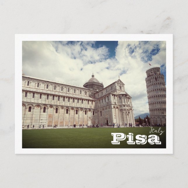 Leende Torn i Pisa europe-resefotografi Vykort (Framsida)