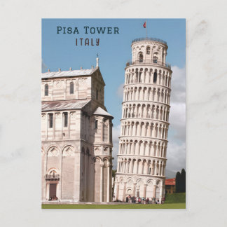 Leende Torn i Pisa Italien Europe Travel Vykort