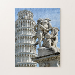 Leende torn i Pisa, Italien Pussel