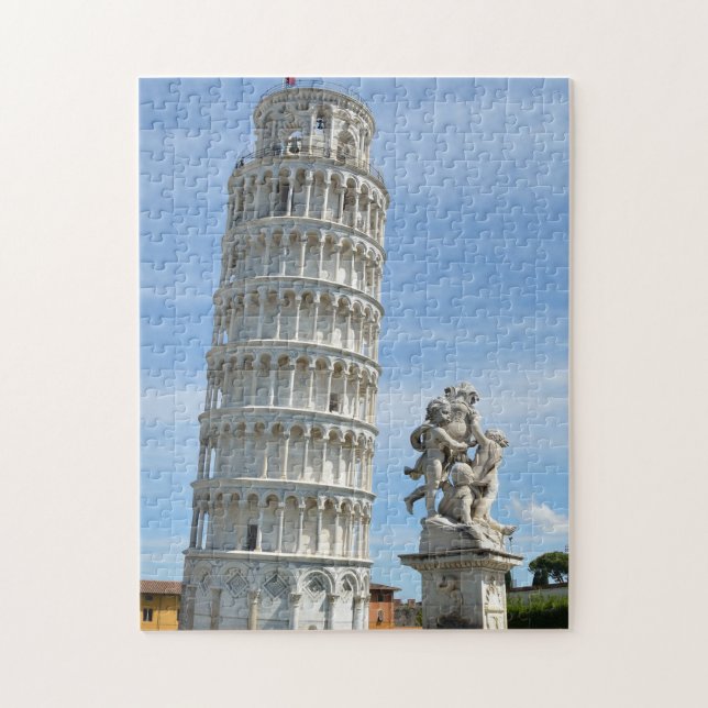 Leende torn i Pisa, Italien Pussel (Vertikal)