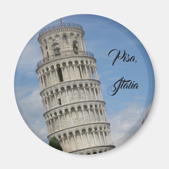 Leende Torn i Pisa Magnet (Framsidan)