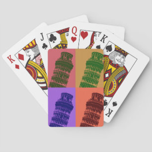 Leende Torn i Pisa Pop Art Casinokort