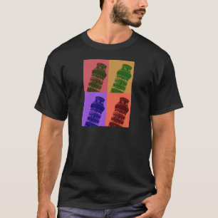Leende Torn i Pisa Pop Art T Shirt