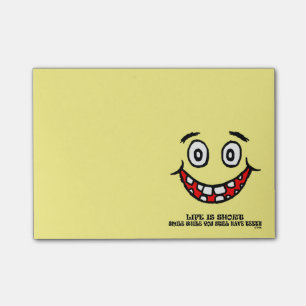Leendestunder som du stillar, har tänder post-it block