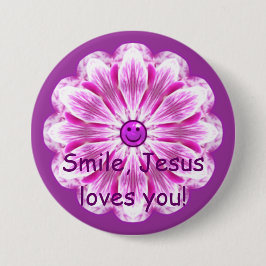 Leendet Jesus älskar dig! Knapp