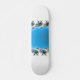 Leenece - Blue Fractal Mini Skateboard Bräda 18,7 Cm