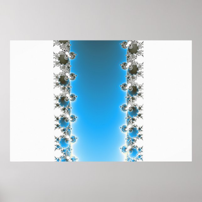 Leenece - Blue Fractal Poster (Framsidan)