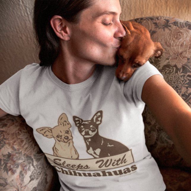 Leeps with Chihuahuas Hundar T Shirt (Skapare uppladdad)