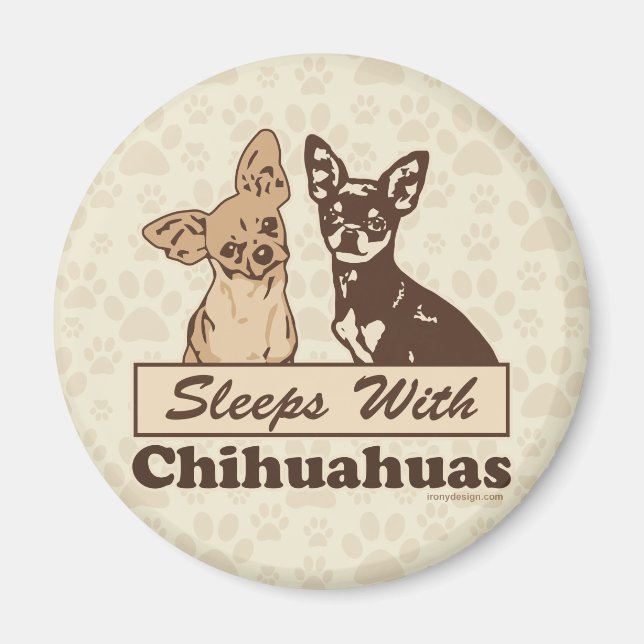 Leeps with Chihuahuas Magnet (Framsidan)