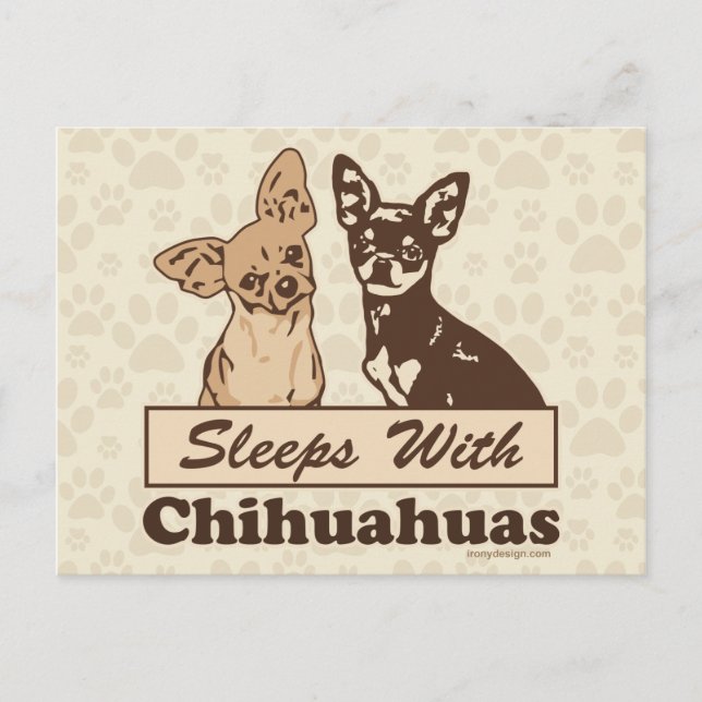 Leeps with Chihuahuas Vykort (Framsida)