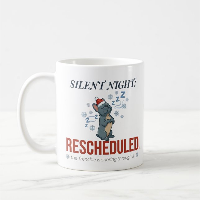 leepy Frenchie Christmas Quote Mug Design Kaffemugg (Vänster)