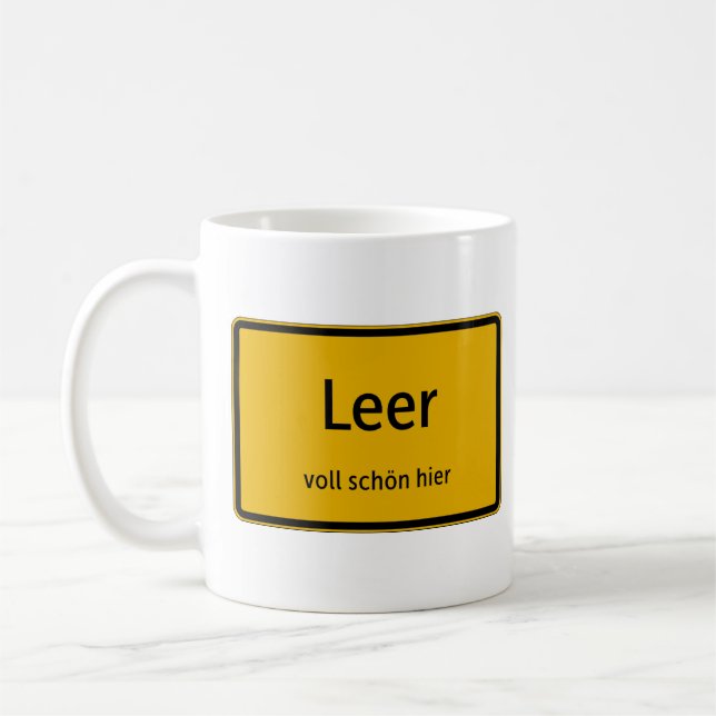 Leer Tasse Kaffeetasse Teetasse Kaffemugg (Vänster)