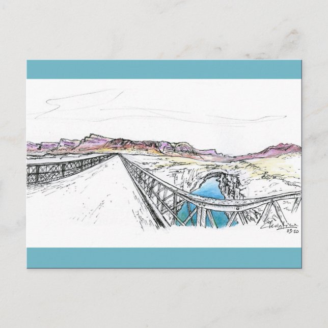 Lee's Ferry Bridge, NM Vykort (Framsida)