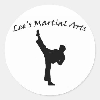 Lee's Martial Arts-dekal Runt Klistermärke