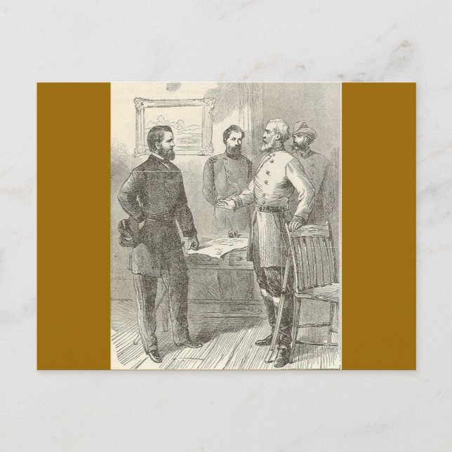 Lee's Surrender Vykort (Framsida)