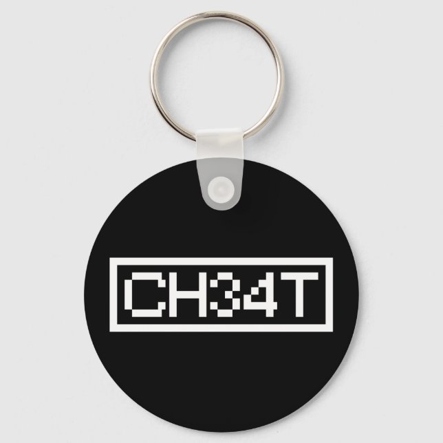 LEET CHEAT KEYCHAIN NYCKELRING (Framsida)