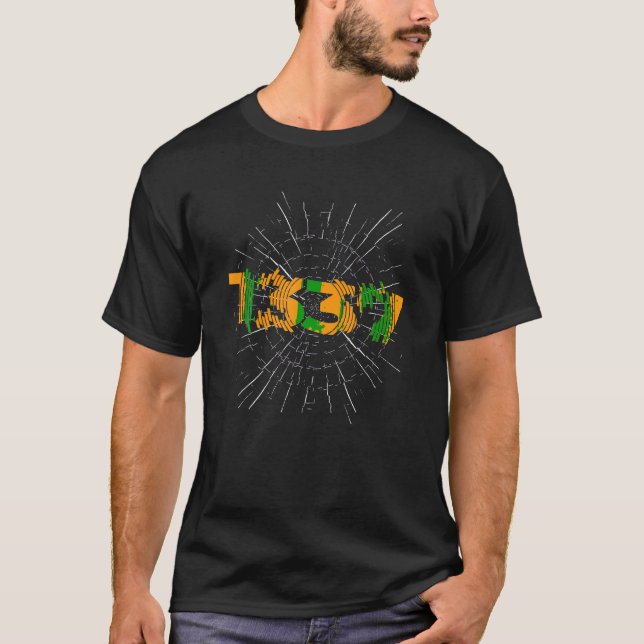 Leet Elite Gamer Leetspeek 1337 d T Shirt (Framsida)