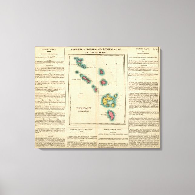 Leeward-öarna Canvastryck (Framsida)