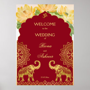 Lefantlotus i guld poster
