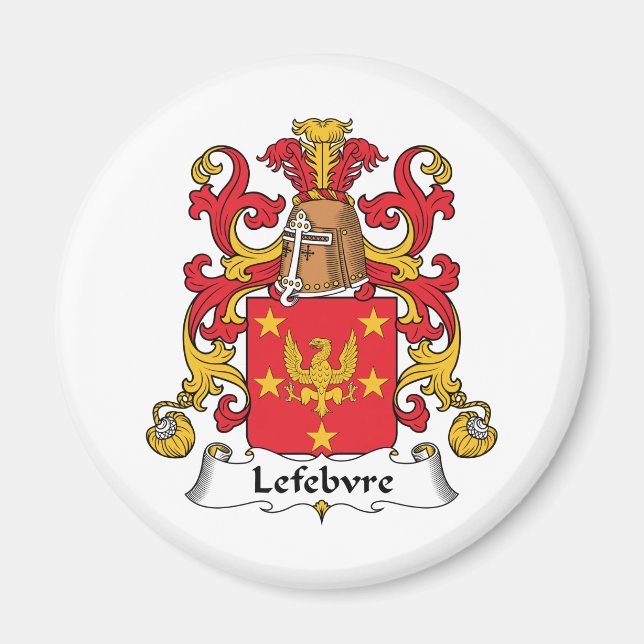 Lefebvre Family Crest Magnet (Framsidan)