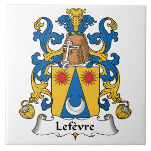 Lefevre familjvapensköld kakelplatta