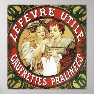 Lefevre Utile av Alphonse Mucha Poster