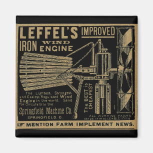 Leffels förbättrade Vind Engine Kvarn 1885 för Magnet