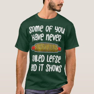 Lefny norska Lefse Rolling Pin Lefse Skapar  T Shirt