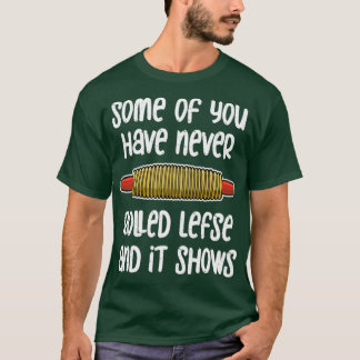 Lefny norska Lefse Rolling Pin Lefse Skapar T Shirt