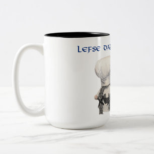 Lefse Day in America kaffe mugg med Lefse Troll