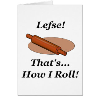 Lefse hur jag rullar hälsningskort