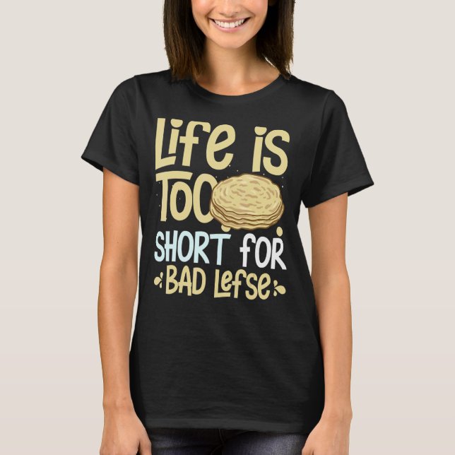 Lefse norska Bread Recipe Maker Flatbröd Rolli T Shirt (Framsida)