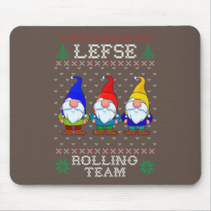 Lefse Rolling Team, julklapp Tomte Gnome Musmatta