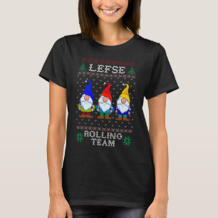 Lefse Rolling Team, julklapp Tomte Gnome T Shirt