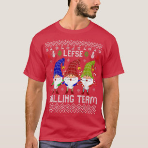 Lefse RollTeam jul Baking Tomte Gnome Xm T Shirt