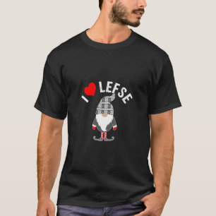 Lefse Tomte Gnome Scandinavian Gnome Baking T Shirt