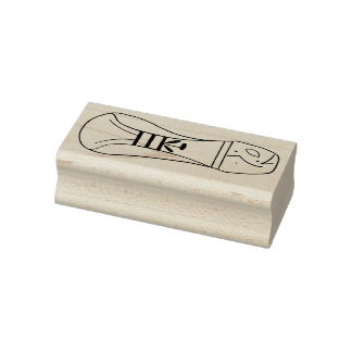Left Footprint of extraterrestrial rubber stamp Stämpel