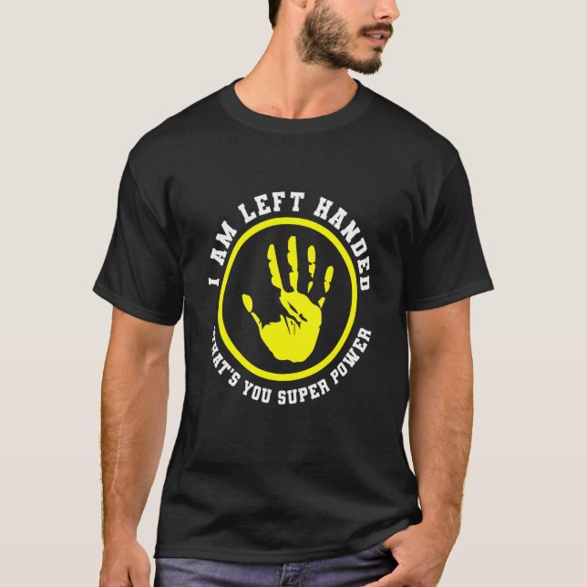 left handed designs for proud lefty left handed t shirt (Framsida)