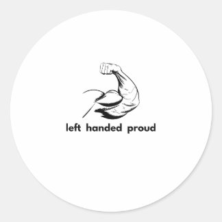 left handed  proud runt klistermärke