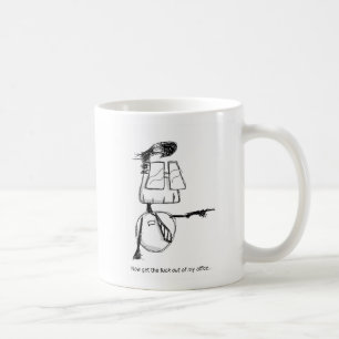 (Lefthanded) mugg för egennamn "GTFO",