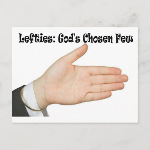 Lefties: Gud valda fåtal Vykort