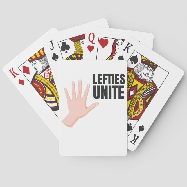 Lefties Unite Lämnat Hanty Gift Casinokort (Baksidan)