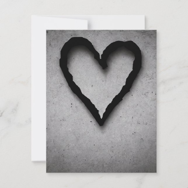 Leftover-hjärta, nr 01 anteckningskort (Framsida)