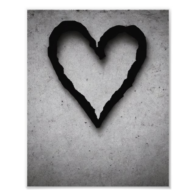 Leftover-hjärta, nr 01 fototryck (Framsidan)