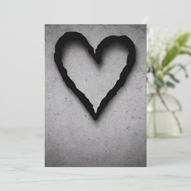 Leftover-hjärta, nr 01 julkort (Stående Fram)