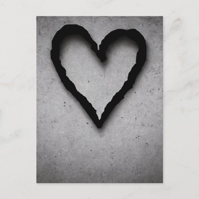 Leftover-hjärta, nr 01 vykort (Framsida)