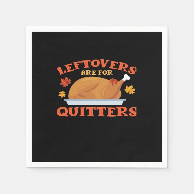 Leftovers är för Avslappnad av klassiskt Kreativ f Pappersservett (Framsidan)