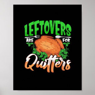 Leftovers är till kvarteret - Thanksgiving Christm Poster
