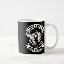 Lefty Golfer Left Hander Golf Left Handed Golfing Kaffemugg